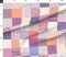 Retro Patchwork Whimsical Valentine Love Hearts Floral Chevron Stripes Gingham Pink Purple Geometric Pastel Typography Letters Cheater Quilt Custom Printed Fabric by Spoonflower Various Fabrics by the Yard or Fat Quarter